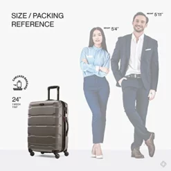 Samsonite Omni PC Hardside Expandable Luggage With Spinner Wheels, Silver, Checked-Medium 24-Inch 15 Samsonite Omni PC Hardside Expandable Luggage With Spinner Wheels, Silver, Checked-Medium 24-Inch -TRAVELPRO Sales 41nXjMZaY2L