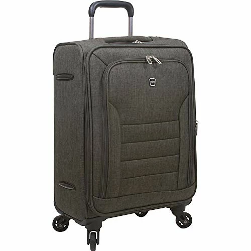 Dejuno Noir Lightweight 3-piece Spinner Luggage Set With Laptop Pocket-Grey, One Size 5 Dejuno Noir Lightweight 3-piece Spinner Luggage Set With Laptop Pocket-Grey, One Size - Image 5