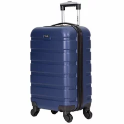 Wrangler Hardside Carry-On Spinner Luggage, Navy Blue, 20-Inch -TRAVELPRO Sales 41nam81G9uL