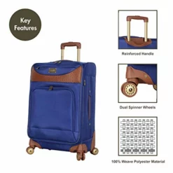 Caribbean Joe Castaway Designer Luggage - 4 Piece Softside Expandable Lightweight Spinner Suitcases- Travel Set Includes Tote Bag, 20-Inch Carry On, 24 Inch And 28-Inch Suitcases (Royal Blue) -TRAVELPRO Sales 41ngYvCnO2L