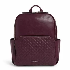 Vera Bradley Leather Carryall Backpack, Mulled Wine