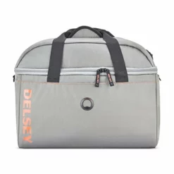 DELSEY Paris Egoa Travel Duffel Bag Made From 100% Recycled Materials, Light Gray, 18 Inch