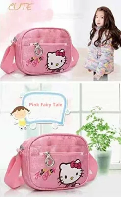 Hello Kitty Bag, Hello Kitty Purse For Girls-Pink KT Cat Crossbody Bag, Hello Kitty Mini Pink Small Shoulder Handbag For Girl, Mini Travel Bag For Girls, KT Cat Purse For Girls. -TRAVELPRO Sales 41oiBd5LRTL