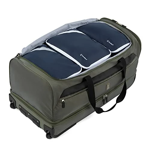 Travelpro Roadtrip 30" Drop-Bottom Rolling Duffel With 3 Large Packing Cubes Included, Olive 3 Travelpro Roadtrip 30" Drop-Bottom Rolling Duffel With 3 Large Packing Cubes Included, Olive - Image 3