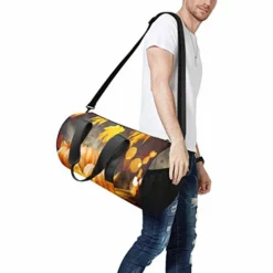 INTERESTPRINT Pumpkin Squash Leaves Travel Duffel Bag Workout Duffel Bag -TRAVELPRO Sales 41pc EO 83L