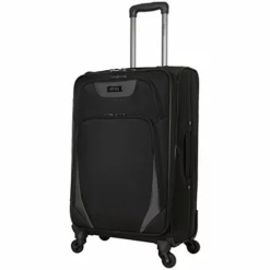 Kenneth Cole Reaction Going Places 24" 600d Polyester Expandable 4-Wheel Spinner Checked Luggage, Black -TRAVELPRO Sales 41puqJTr5zL