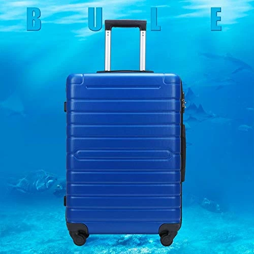 Hardshell Luggage Sets 3 PCS Spinner Suitcase With Tsa Lock Lightweight Blue 3 Hardshell Luggage Sets 3 PCS Spinner Suitcase With Tsa Lock Lightweight Blue - Image 3