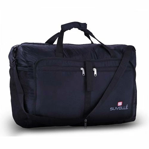 Travelon 18" Wheeled Underseat Bag - Black, With Large 21" Foldable Sporty Duffle Bag (Red) 3 Travelon 18" Wheeled Underseat Bag - Black, With Large 21" Foldable Sporty Duffle Bag (Red) - Image 3