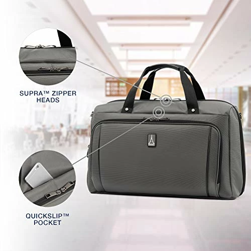 Travelpro Crew Versapack Weekender Carry-on Duffel Bag W/Suiter, Titanium Grey, One Size 2 Travelpro Crew Versapack Weekender Carry-on Duffel Bag W/Suiter, Titanium Grey, One Size - Image 2