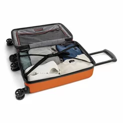 Bugatti Swiss Mobility - LGA Collection - 3 Piece Luggage Set, Lightweight And Resistant Hardside Equipped With Double 360 Degree Spinner Wheels - Made Of ABS Material - Orange -TRAVELPRO Sales 41rMMF7W8mL