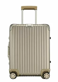 Rimowa Topas Titanium Carry On Luggage IATA 21" Inch Multiwheel 32L Suitcase - Champagne -TRAVELPRO Sales 41rq1wDLK7L