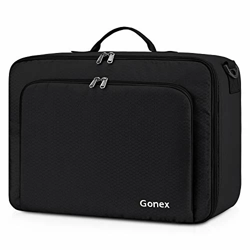 Gonex Travel Duffel Bag, Portable Carry On Luggage Personal Item Bag For Airlines, Water& Tear-Resistant 20L Black 2 Gonex Travel Duffel Bag, Portable Carry On Luggage Personal Item Bag For Airlines, Water& Tear-Resistant 20L Black - Image 2
