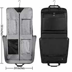 Garment Bags, Large Suit Travel Bag With Pockets & Shoulder Strap, MATEIN Professional Foldable Carry On Bag For Business Trip, Waterproof Luggage Bags For Travel For Men Women, Black -TRAVELPRO Sales 41s2VuAV9WL