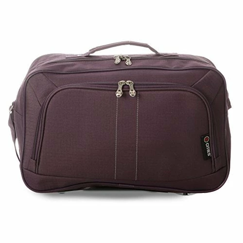16 Inch Carry On Hand Luggage Flight Duffle Bag, 2nd Bag Or Underseat, 19L (Plum) 4 16 Inch Carry On Hand Luggage Flight Duffle Bag, 2nd Bag Or Underseat, 19L (Plum) - Image 4