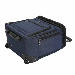 Travelers Club Luggage 16" Top Expandable Rolling Underseater W/USB Port, Blue Suitcase, Carry-On, Navy -TRAVELPRO Sales 41sGksDy87L