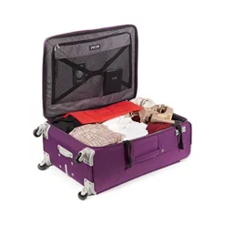 Cloe Checked Large 28 Inch Water-Resistant Luggage With 360º-spinner Wheels In Purple Color -TRAVELPRO Sales 41sOXGiTO5S