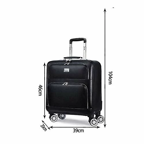 Luggage PU Rolling Suitcase Cabin Business Travel Trolley Bags For Men Luggage Suitcase Bag Wheels Spinner Suitcase Wheeled Bags,20inch 2 Luggage PU Rolling Suitcase Cabin Business Travel Trolley Bags For Men Luggage Suitcase Bag Wheels Spinner Suitcase Wheeled Bags,20inch - Image 2