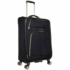 Kenneth Cole Reaction Women's Chelsea Luggage Chevron Softside 8-Wheel Spinner Expandable Suitcase Collection, Black, 24-Inch Checked -TRAVELPRO Sales 41sZ5oeJOBL