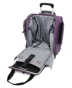 Travelpro Skypro Lightweight Airline Size Carry On Luggage Trolley Suitcase (Orchid Purple, 2-Wheel Underseat Bag) -TRAVELPRO Sales 41uLWA6dl1L