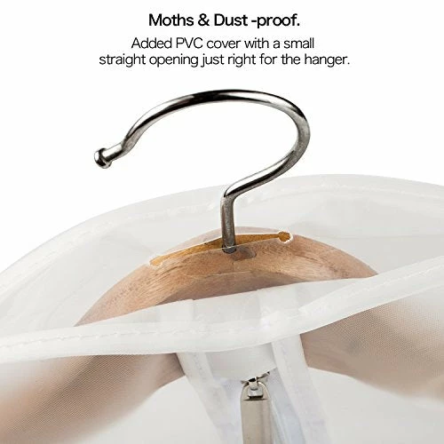 Univivi Hanging Garment Bag 43 Inch Suit Bag For Storage(Set Of 6) Washable Translucent Lightweight Garment Bags For Dress Suits, Jackets, T-Shirt, Sports Coats Etc. 4 Univivi Hanging Garment Bag 43 Inch Suit Bag For Storage(Set Of 6) Washable Translucent Lightweight Garment Bags For Dress Suits, Jackets, T-Shirt, Sports Coats Etc. - Image 4