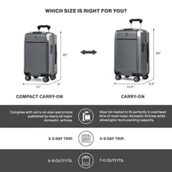 Travelpro Platinum Elite Hardside Expandable Spinner Wheel Luggage TSA Lock Hard Shell Polycarbonate Suitcase, Shadow Black, Compact Carry-On 20-Inch -TRAVELPRO Sales 41vts7xoaXL