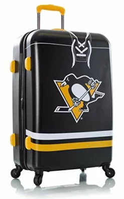 Heys America NHL Officially Licensed Wheeled Luggage (Pittsburg Penguins, 26-Inch)