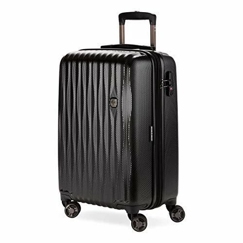 SwissGear 7272 Energie Hardside Luggage Carry-On Luggage With Spinner Wheels & TSA Lock, Black, 19” 1 SwissGear 7272 Energie Hardside Luggage Carry-On Luggage With Spinner Wheels & TSA Lock, Black, 19”