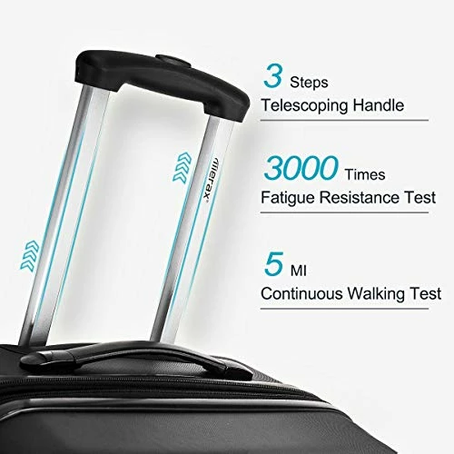 Merax Expandable Luggage Sets With TSA Locks, 3 Piece Lightweight Spinner Suitcase Set (Black2020) 5 Merax Expandable Luggage Sets With TSA Locks, 3 Piece Lightweight Spinner Suitcase Set (Black2020) - Image 5