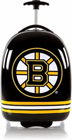 Heys America NHL Officially Licensed Wheeled Luggage (Boston Bruins, 18-Inch)