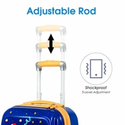 Goplus Kids Luggage Set, 12" & 18" Kids Carry On Luggage Set, Multi-directional Wheels Suitcase, Large Capacity Rolling Trolley Suitcase, Gift For Boys And Girls Toddlers Children Travel (Universe) -TRAVELPRO Sales 41zCF8XIK1L
