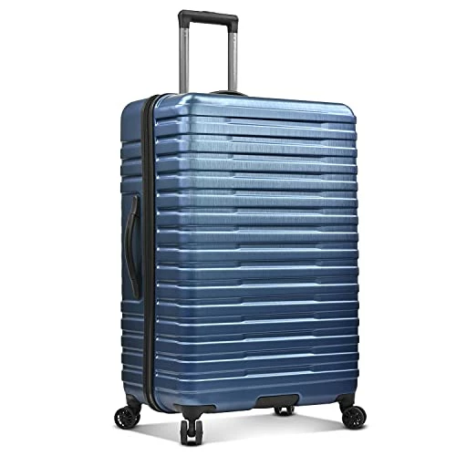 U.S. Traveler Boren Polycarbonate Hardside Rugged Travel Suitcase Luggage With 8 Spinner Wheels, Aluminum Handle, Navy, Checked-Large 30-Inch 8 U.S. Traveler Boren Polycarbonate Hardside Rugged Travel Suitcase Luggage With 8 Spinner Wheels, Aluminum Handle, Navy, Checked-Large 30-Inch - Image 8