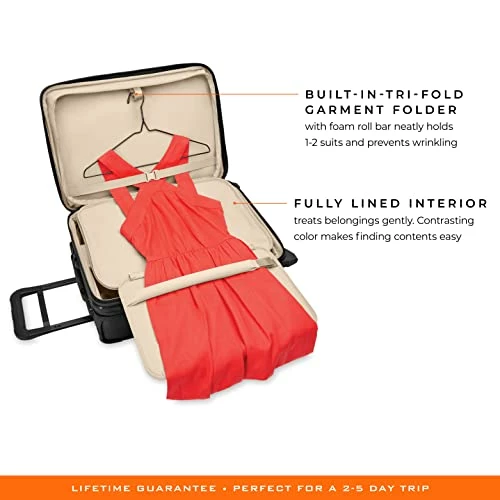 Briggs & Riley Baseline Uprights, Black, Essential 2-Wheel Carry-On 12 Briggs & Riley Baseline Uprights, Black, Essential 2-Wheel Carry-On - Image 12