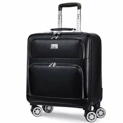 Luggage PU Rolling Suitcase Cabin Business Travel Trolley Bags For Men Luggage Suitcase Bag Wheels Spinner Suitcase Wheeled Bags,20inch
