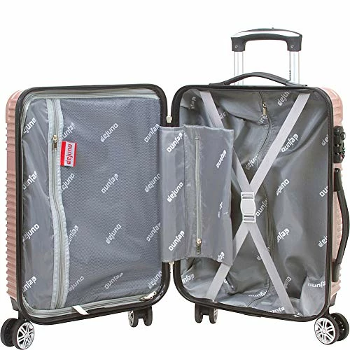 Dejuno Luna Lightweight 3-Piece Hardside Spinner Luggage Set, Blue, One Size 2 Dejuno Luna Lightweight 3-Piece Hardside Spinner Luggage Set, Blue, One Size - Image 2
