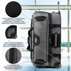 Travelpro Bold Drop Bottom Wheeled Rolling Duffel Bag, Grey/Black, 30-Inch 14 Travelpro Bold Drop Bottom Wheeled Rolling Duffel Bag, Grey/Black, 30-Inch -TRAVELPRO Sales 512Q6lT0jgL