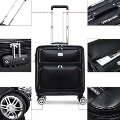 Luggage PU Rolling Suitcase Cabin Business Travel Trolley Bags For Men Luggage Suitcase Bag Wheels Spinner Suitcase Wheeled Bags,20inch 10 Luggage PU Rolling Suitcase Cabin Business Travel Trolley Bags For Men Luggage Suitcase Bag Wheels Spinner Suitcase Wheeled Bags,20inch -TRAVELPRO Sales 5137jV1IDjL