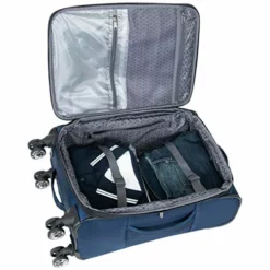 Kenneth Cole Reaction Rugged Roamer Luggage Collection Lightweight Softside Expandable 8-Wheel Spinner Travel Suitcase Bag, Navy, 20-inch Carry-On -TRAVELPRO Sales 513x04S7u6L