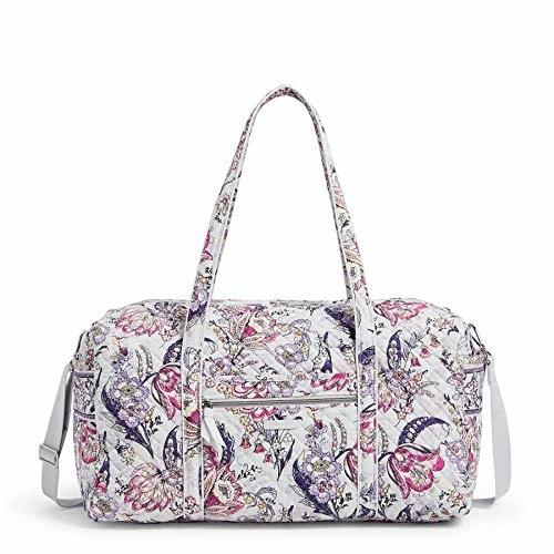 Vera Bradley Women's Cotton Large Travel Duffel Bag, Hummingbird Park, One Size 1 Vera Bradley Women's Cotton Large Travel Duffel Bag, Hummingbird Park, One Size