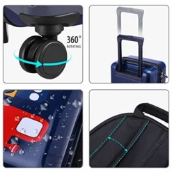 IPlay, ILearn Kids Carry On Luggage Set, 18" Hardside Rolling Suitcase W/ Spinner Wheels, Hard Shell Travel Luggage W/ Backpack For Boys Toddlers Children -TRAVELPRO Sales 5157s7 WDpL