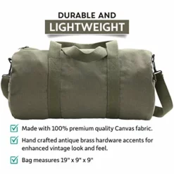 Semper Fi Skull Corp Sport Heavyweight Canvas Duffel Bag (Medium (19" X 9" X 9"), Olive & Black) -TRAVELPRO Sales 5160CpPHIaL ad93aba1 0e5f 4c60 9a15 c216abb918b5