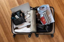 New Storm Carry-on Luggage - TSA Combination Lock - Spinner Goodyear Wheels – Carry-on Front Laptop Compartment - YKK Zipper - Integrated USB Charging Hub - Blue -TRAVELPRO Sales 516MOMV2klL