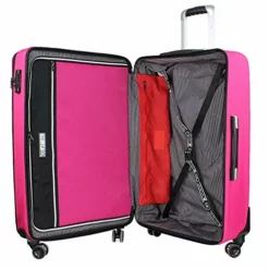 Cloe Checked Large 28 Inch Water-Resistant Luggage With 360º-spinner Wheels In Magenta Color -TRAVELPRO Sales 516heFei uL