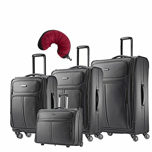 Samsonite Leverage LTE 5 Piece Carry-On Bundle | 20", 25", 29", Wheeled Garment Bag, Travel Pillow 1 Samsonite Leverage LTE 5 Piece Carry-On Bundle | 20", 25", 29", Wheeled Garment Bag, Travel Pillow
