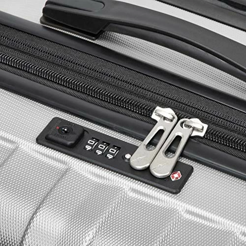 Skyway Epic Hardside 4-Wheel Luggage Spinner Collection (Silver, 28-Inch) 7 Skyway Epic Hardside 4-Wheel Luggage Spinner Collection (Silver, 28-Inch) - Image 7
