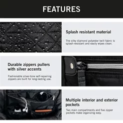 Kenneth Cole Reaction Diamond Tower Luggage Collection Lightweight Hardside Expandable 8-Wheel Spinner Travel Suitcase, Black, 2pc Bundle (Carry On+Backpack) -TRAVELPRO Sales 5173Shz86gL