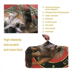 WONDERTIFY Bulldog Travel Suitcase Protector United States Semper Fidelis Elastic Washable Luggage Cover With Concealed Zipper Red Fits 29-32 Inch -TRAVELPRO Sales 5177gAzXPBL