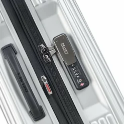 DELSEY Paris Securitime Expandable Luggage With Spinner Wheels, Silver, Checked-Medium 25 Inch -TRAVELPRO Sales 5184sitZQDL