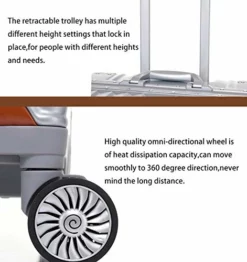 Sondre X Luggage Rolling Wheels Old Fashion Trunk Suitcase PC ABS Spinner Hardshell Carry On With TSA Lock 20" 24" 26" 29"(White) 12 Sondre X Luggage Rolling Wheels Old Fashion Trunk Suitcase PC ABS Spinner Hardshell Carry On With TSA Lock 20" 24" 26" 29"(White) -TRAVELPRO Sales 518675DUbJL