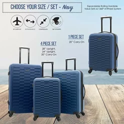 Travelers Club Shannon Hardside Expandable Spinner Luggage, Navy Blue, Carry-On 20-Inch 9 Travelers Club Shannon Hardside Expandable Spinner Luggage, Navy Blue, Carry-On 20-Inch -TRAVELPRO Sales 518Hz6MEiJL