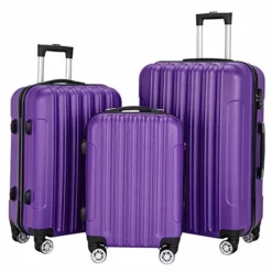 SSLine 3-in-1 Multifunctional Suitcase Luggage Set Large Capacity Traveling Storage ABS Expandable Spinner Hardside Suitcase Lightweight 4 Wheel Portable Travel Bag 20" / 24" / 28" Purple 11 SSLine 3-in-1 Multifunctional Suitcase Luggage Set Large Capacity Traveling Storage ABS Expandable Spinner Hardside Suitcase Lightweight 4 Wheel Portable Travel Bag 20" / 24" / 28" Purple -TRAVELPRO Sales 518KISw75WL